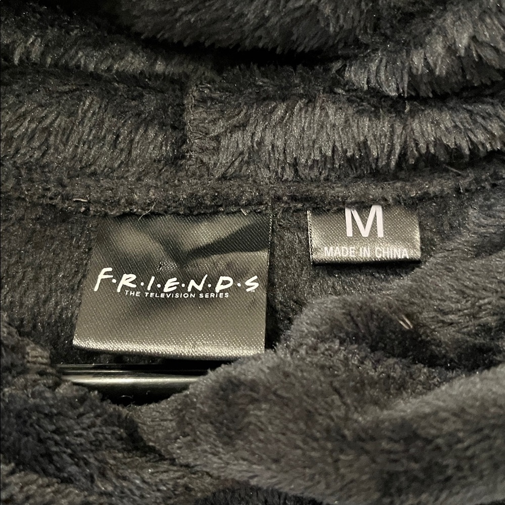 FRIENDS TV Black Furry Hoodie-M - Picture 3 of 8